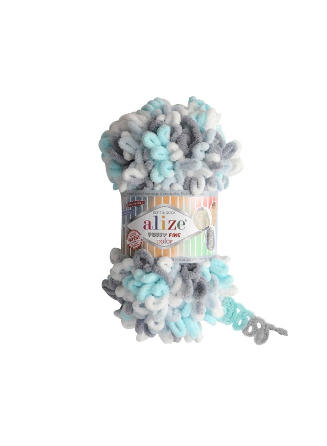 Alize Puffy Fine Color Small Loop Yarn Turkey 5939