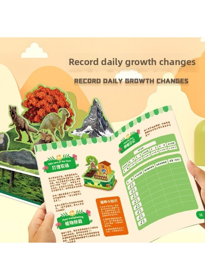Children's Diy Three-dimensional Plantation Jigsaw Creative Farm Vegetables Children's Small Flower Farmers Toys Kindergarten Early Education-Specifications:432-happy Small Farm (large)  - Image 5