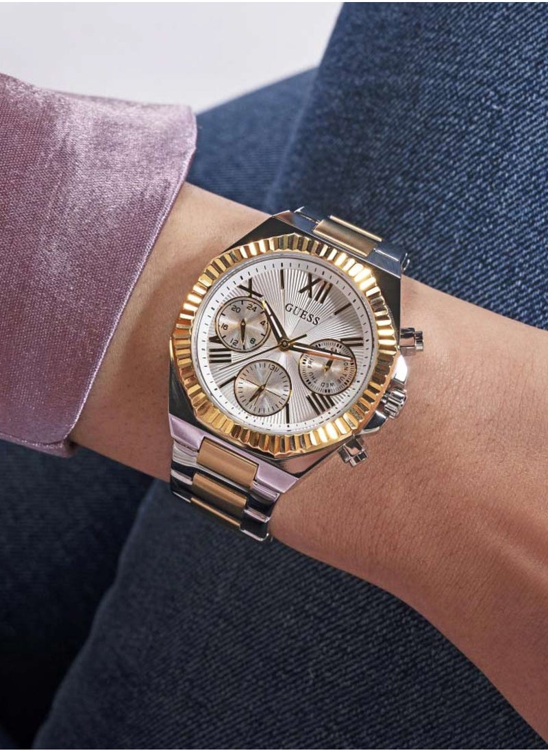 GUESS Equality Women’s Silver Dial Quartz Multi-function Stainless Steel Watch GW0769L3 - 38mm  - Image 5