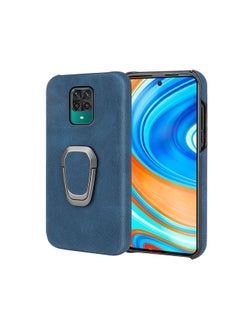 HuHa Case Cover Ring Holder PU Phone Case For Xiaomi Redmi Note 9 Pro / Note 9S / Note 9 Pro Max / Poco M2 Pro Blue 