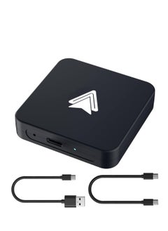 Wireless Android Auto Adapter for OEM Wired Cars - Convert Factory Wired to Wireless, Plug & Play, Supports USB & Type-C Interface, Black