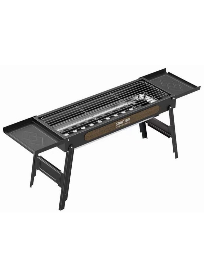 بلو فاير شواية كباب فاخرة من الستانلس ستيل 304 – مقاومة للصدأ، مقاومة للحرارة والماء، مع صينية جمع الرماد للشواء في المنزل والخارج 🔥🍢 - Image 1