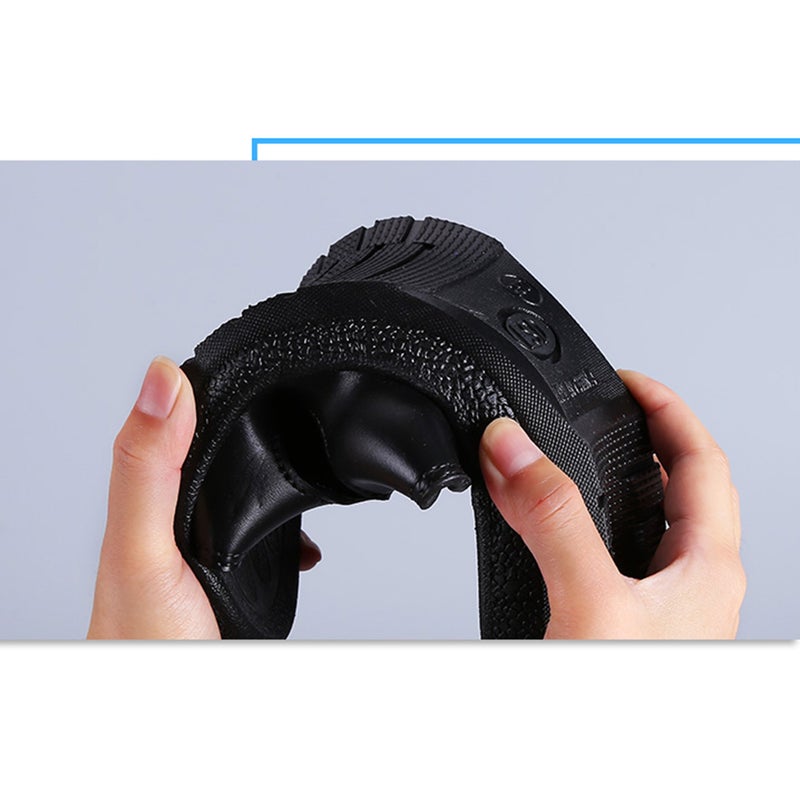 Anti-Static Slippers Clean Dust-Free Protective Slippers Clean Working Shoes Women(PU Bottom,38 Yards,Black) - Image 4