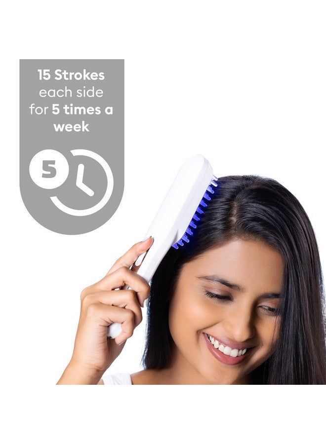 PROTOUCH LED Hair Therapy Comb with Red & Blue LED light scalp treatment & Vibration massage | Hair Fall control | Scalp Massage | Portable & Detangling | For Men & Women | All Hair Type - Image 3