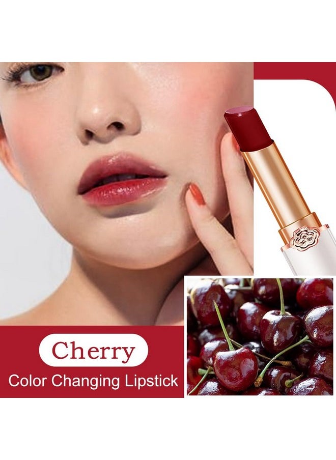 BINGBRUSH 2Pcs Color Changing Lipstick Queenlong Lasting Lip Care Moisturizer Lip Balm Magic Lip Gloss Lip Tint Stain Glossly Makeup Lipstick Set For Women  - Image 2