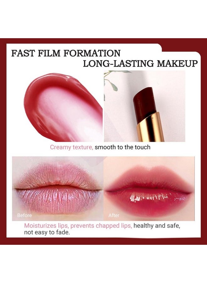 BINGBRUSH 2Pcs Color Changing Lipstick Queenlong Lasting Lip Care Moisturizer Lip Balm Magic Lip Gloss Lip Tint Stain Glossly Makeup Lipstick Set For Women  - Image 3