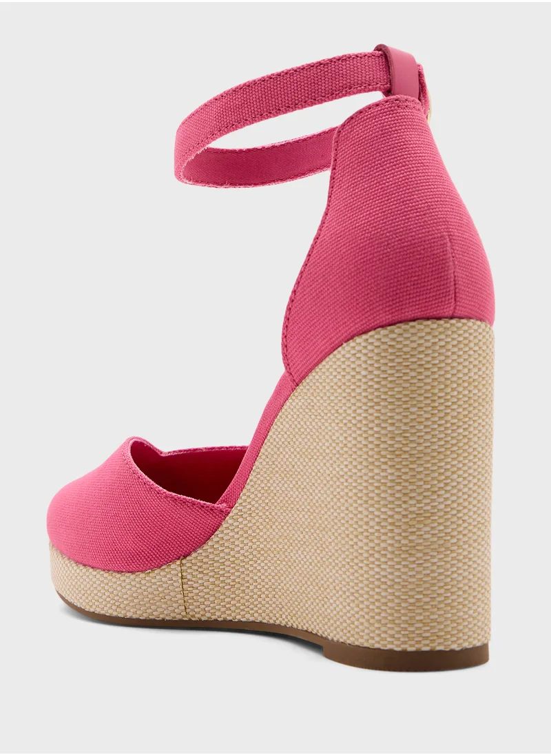 TOMMY HILFIGER HIGH CLOSED TOE WEDGE ESPADRILLES