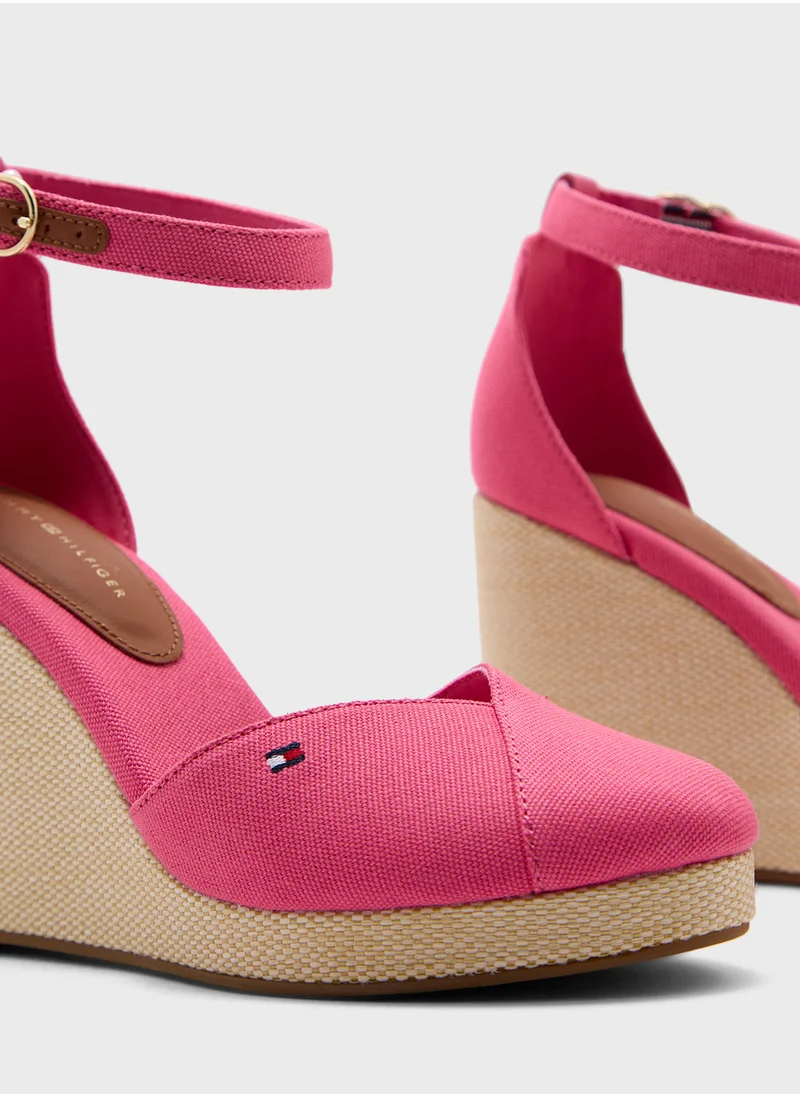 TOMMY HILFIGER HIGH CLOSED TOE WEDGE ESPADRILLES
