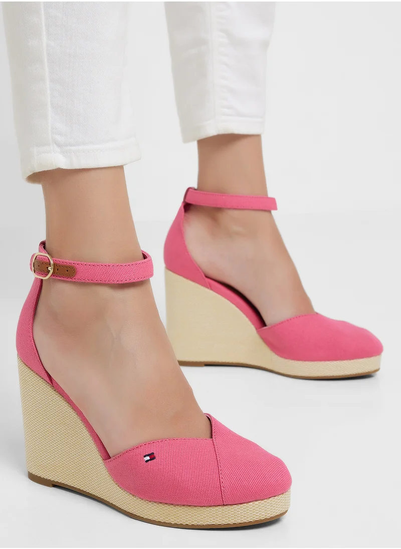 TOMMY HILFIGER HIGH CLOSED TOE WEDGE ESPADRILLES