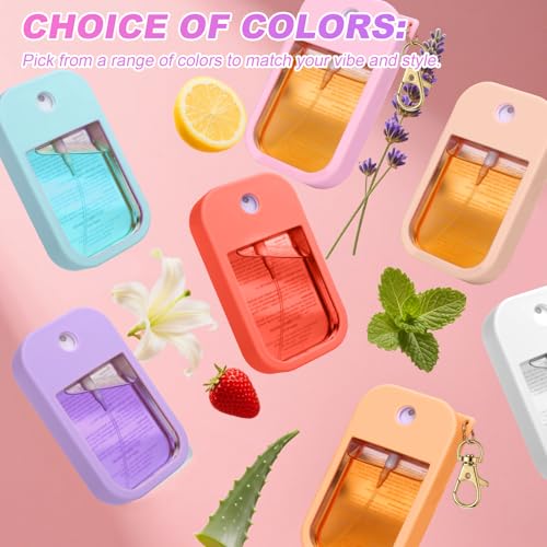 AIERSA Hand Sanitizer Spray Case Compatible with Touchland, Silicone Hand Sanitizer Case Holder with Keychain for Touch Land Mist 1FL. OZ (White) - Image 4