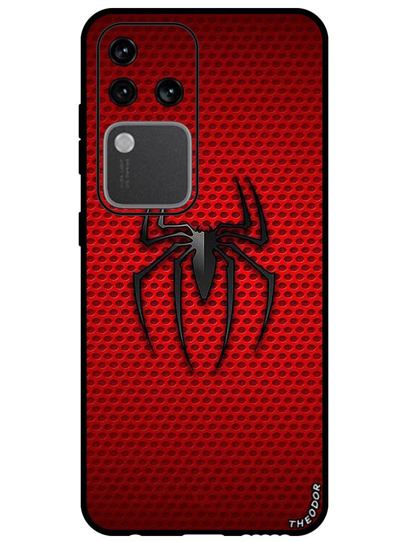 Theodor Protective Case Anti Scratch Shock Proof Bumper Cover For Vivo S18 Pro Red Spiderman Logo - Image 1