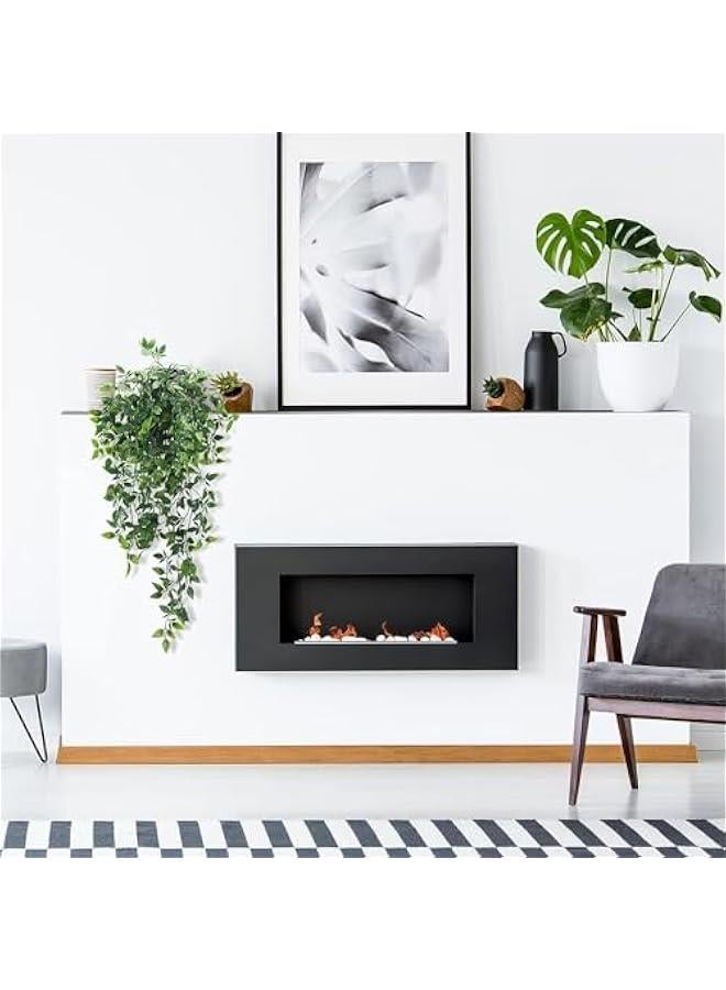 ميكسد نباتات معلقة مزيفة من ويكوتي، نباتات صناعية بوعاء للديكور الداخلي والخارجي للمكتب وغرفة المعيشة، عبوة واحدة (174-01) - Image 4