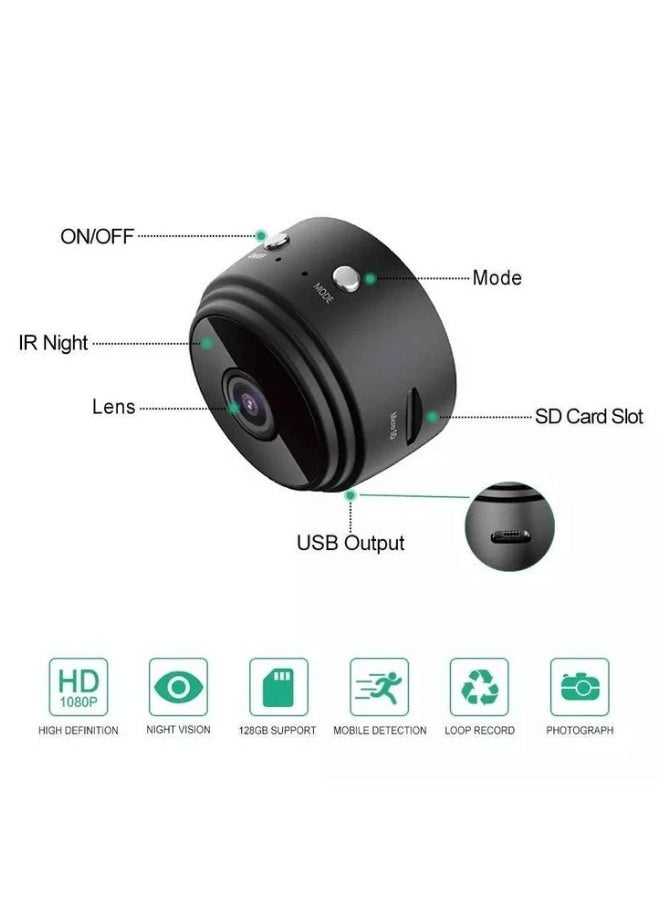 ماركة غير محددة كاميرا A9 HD تعمل ببطارية IP صغيرة وكاميرا مراقبة وأمان WIFI  - Image 4