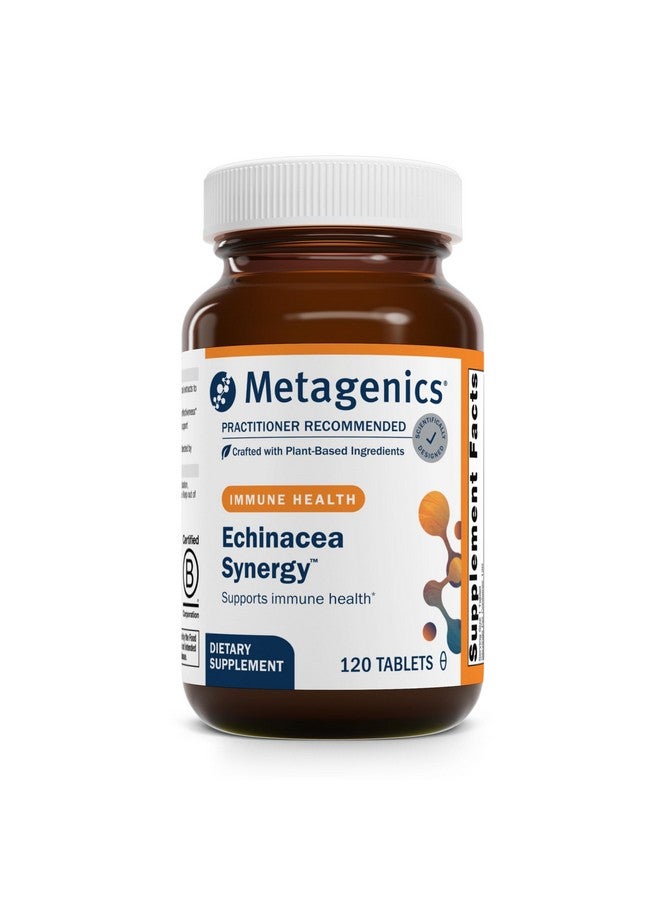 Metagenics Echinacea Synergy - Immune Support Supplement* - Supports Respiratory System* - Echinacea, Perilla Seed & Vitamin C - Non-GMO & Vegetarian - 120 Tablets - Image 1