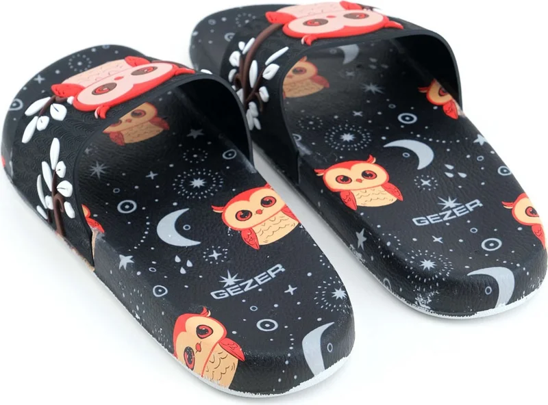 Gezer Women's Summer Patterned Comfortable Sole Pool Beach Daily Slippers