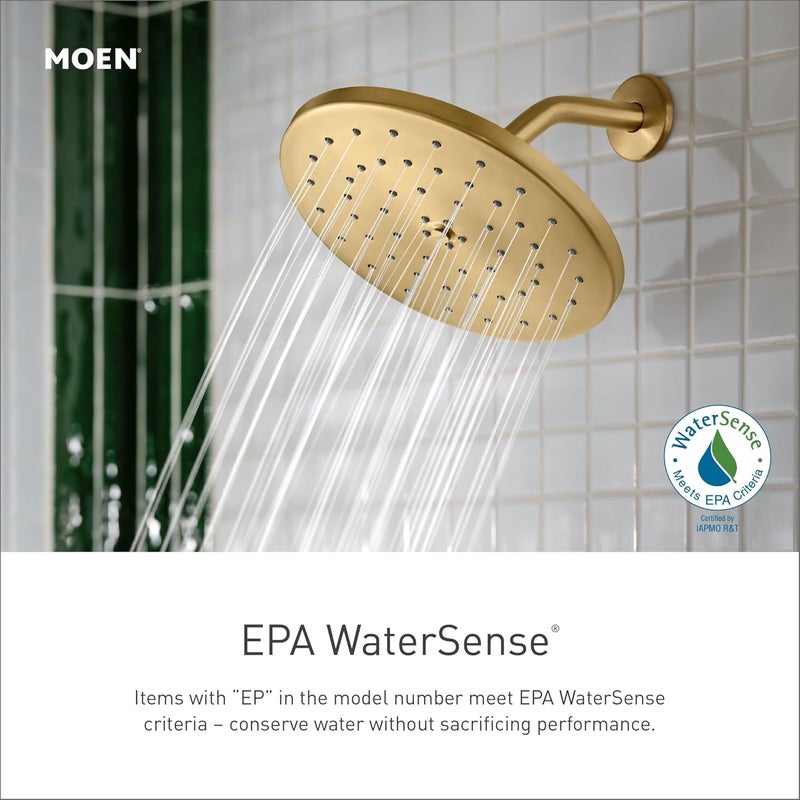 MOEN Moen Brushed Gold EcoPerformance Single Function Handheld Shower with 24Inch Slide Bar 3868EPBG  - Image 3