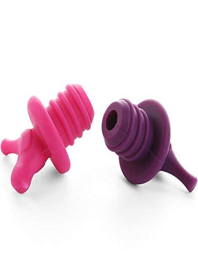 ScivoKaval Little Bird Silicone Wine Bottle Stopper Kit, Silicone Bottle Cork Set of 8, Assorted Color Green Blue Pink and Purple - Image 4