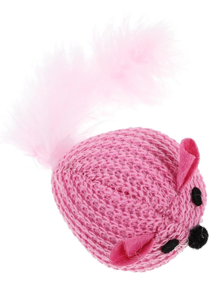Meetion Toy Pet Accessories Mouse Wear-Resistant Cat Plaything Cat Supply Portable Cat Plaything Wear-Resistant Treat Compact Cat Plaything Cat Accessory Mice for Cats Bite Plush Kitten - Image 4