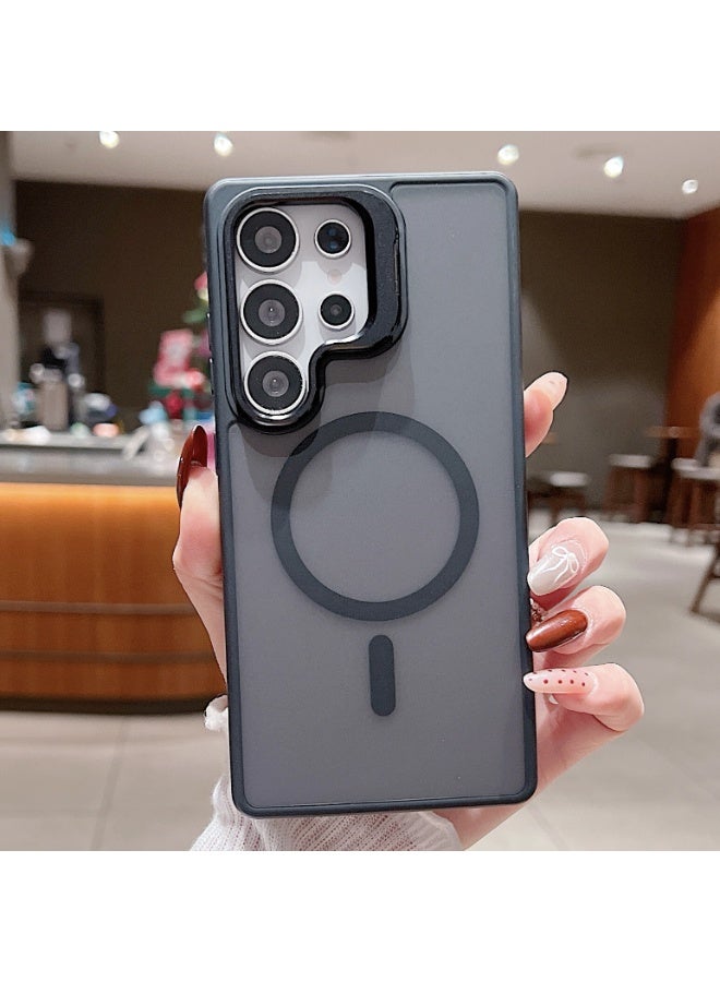 Magnetic Skin-Feel Phone Case with Metal Lens Stand for Samsung S26/S25/S24/S23 Ultra - Image 3