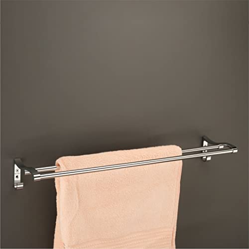 GLOXY ENTERPRISE Stainless Steel Towel Rod for Bathroom, Towel Racks, Bar Rail, Hanger, Stand, Accessories and Fittings - (24 Inch) - Image 3
