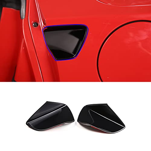 TINKI Car Door Handle Door Bowl Paint Scratch Protector Cover Compatible for Chevrolet Corvette C7 2014 2015 2016 2017 2018 2019 Car Outdoor Safety Decora Cover Trim Accessories (Glossy Black) - Image 3