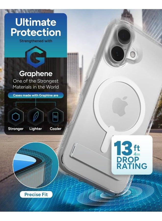 ZAGG Crystal Palace Snap Case with Kickstand for iPhone 16 Clear - Image 4