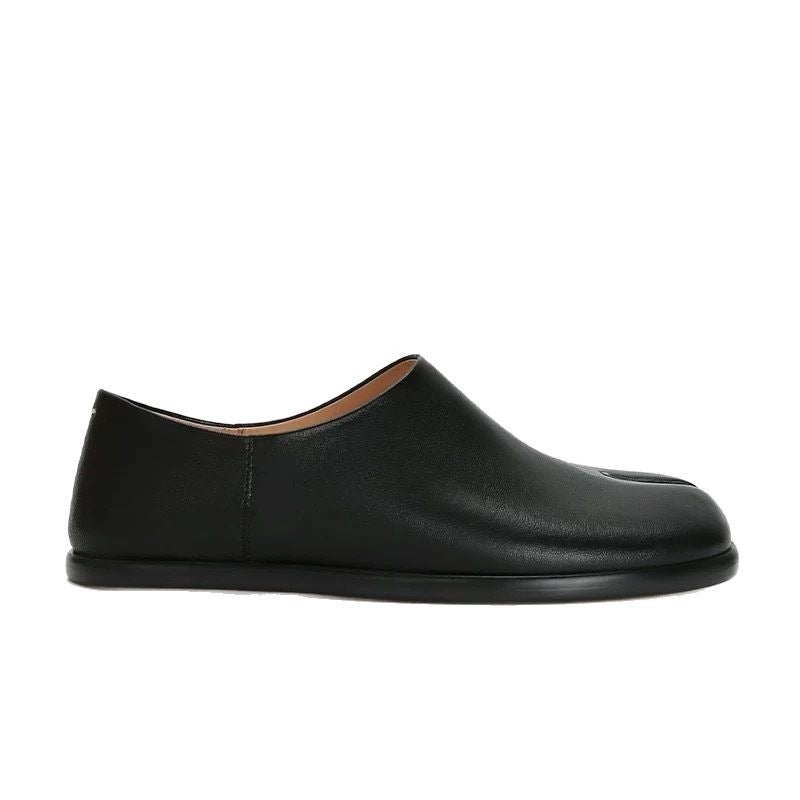 Genuine Leather Women's Loafer Split-Toe Flat Shoes - Image 3