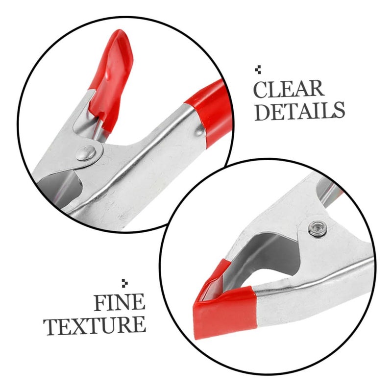 8 Pieces Heavy Duty Spring Clamp Set Multi Purpose Crocodile Clips Steel Adjustable Strong Grip For Tents Backdrops Crafts Photography And DIY Projects - Image 5