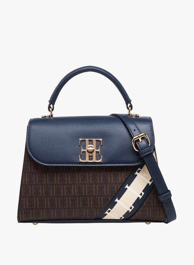 ايل حقيبة ساتشيل بطبعة شعار مع حزام قابل للفصل - Image 1