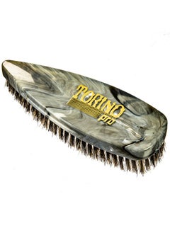 TORINO PRO WAVE BRUSHES BY BRUSH KING Torino Pro Wave Brush 249 Medium Pointy Palm Shower Brush Extra Long Bristles Great Workhorse And For Laying Down 360 Waves  - Image 1