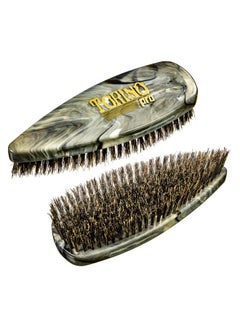 TORINO PRO WAVE BRUSHES BY BRUSH KING Torino Pro Wave Brush 249 Medium Pointy Palm Shower Brush Extra Long Bristles Great Workhorse And For Laying Down 360 Waves  - Image 2