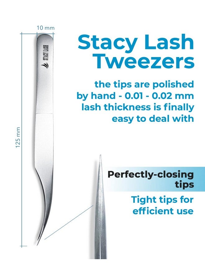 Stacy Lash Stl1 Isolation Eyelash Extension Tweezers;Supplies For Classic Extensions & Individual False Lashes;Eyelashes Separator Tool;Precision Tools;Beauty Accessories;Sharp Tweezer Tip - Image 3