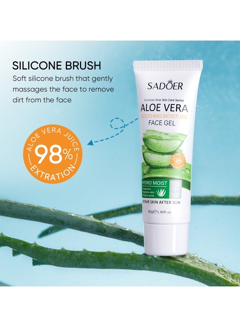 Aloe gel, used for face, made within 12 hours after harvest - natural moisturizing pure aloe, used to soothe skin - moisturizing aloe gel, suitable for skin, face and sensitive skin - Image 4