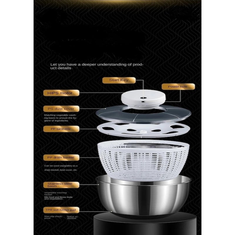 Vegetable dehydrator vegetable spinner dehydrator electric spin dryer - Image 4