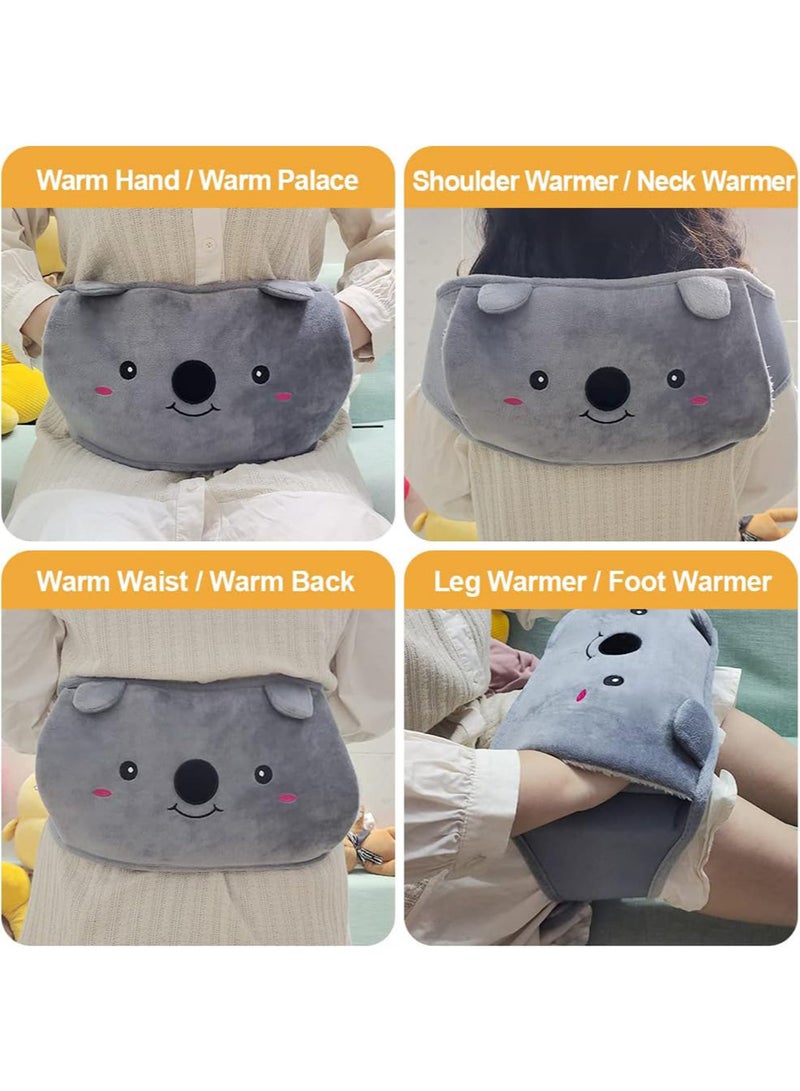Hot Water Bag Hot Water Bottle Rubber Warm Water Bag Pouch with Soft Waist Cover for Neck and Shoulder Back Hand Legs Waist Warm - Image 2