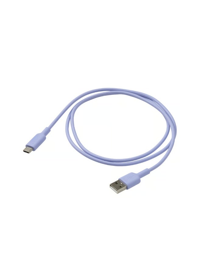 IKEA (IKEA) USB-A to USB-C, lilac charging cable - Image 2