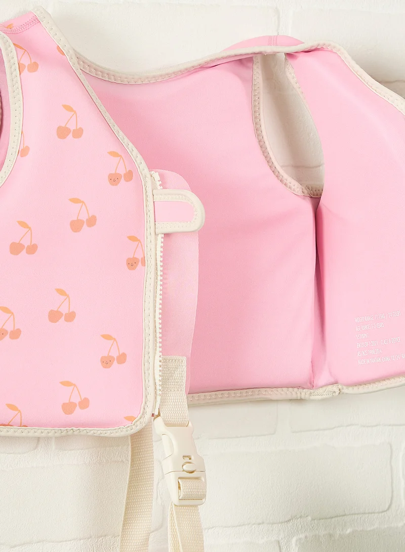 SUNNY LIFE Kids Swim Vest 1-2 Cotton Candy Cherry