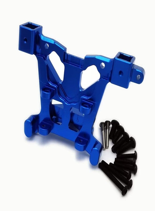 EPTNNASO دعامات هيكل خلفية من الألومنيوم، لون أزرق، لسيارات Traxxas Revo E و Revo 1 و 2 و Summit Slayer Pro 4x4 5314 - Image 2