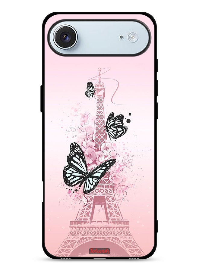 Tolwak Apple iPhone Air Protective Case Cover Butterflies On Eiffel Tower - Image 1
