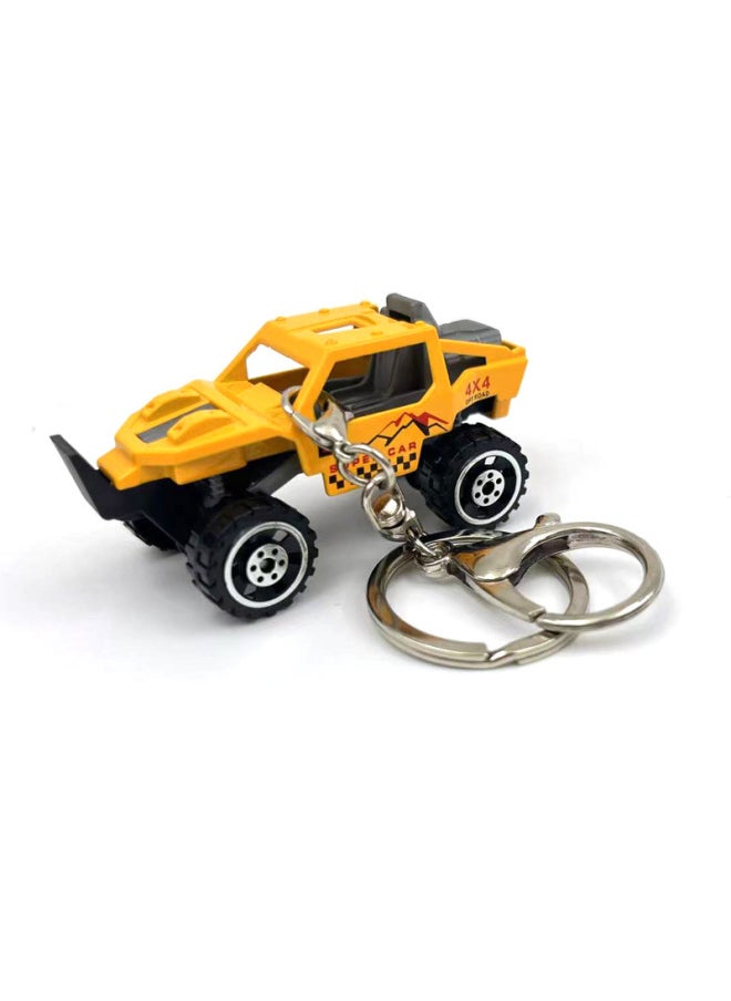 Alloy Miniature Car Model Pendant Toy Construction Vehicle Children's Plaything Keychain Exquisite Diecast Machine Combo-Color:Simple Buckle Atv (single Naked Outfit)  - Image 5