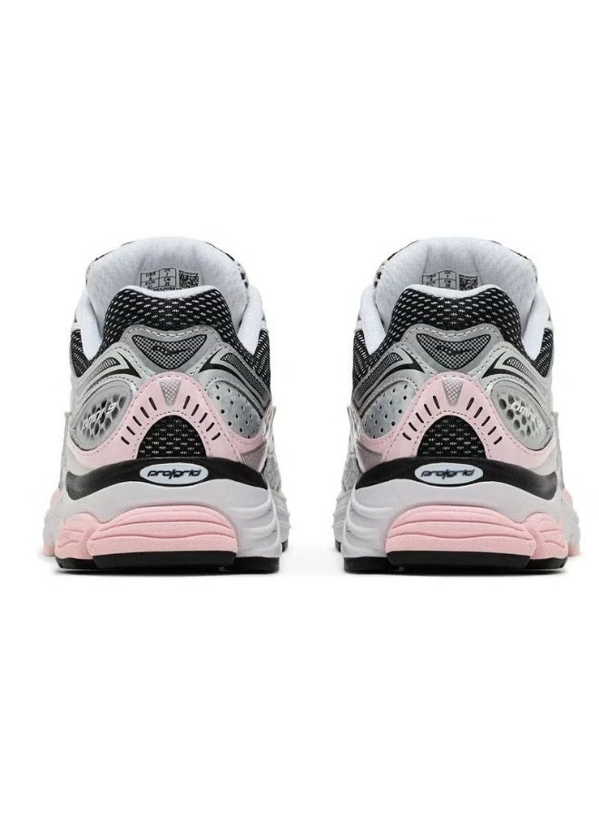 Saucony ProGrid Omni 9 Women's Running Shoes - Breathable Mesh Athletic Sneakers, Premium Cushioning Stability Sports Shoes, Lightweight Walking Jogging Training Gym Performance Footwear, White Pink Silver - Image 4