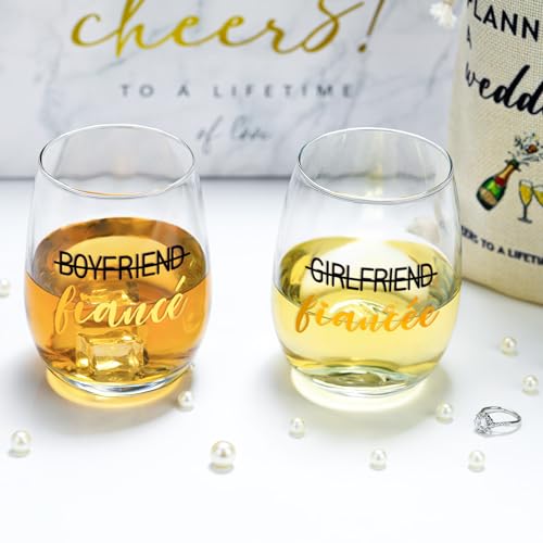 YENCHORN Engagement Gifts for Couples Women Newly Engaged Gift for Her Fiance Gifts for Women Unique Engagement Decorations Just Engaged Present Ideas for Her Him Bride Men Future Mr and Mrs Best Friend - Image 3