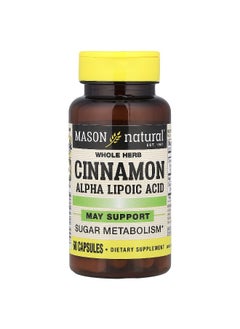 Mason Natural Mason Natural, Cinnamon Alpha Lipoic Acid, 60 Capsules  - Image 1