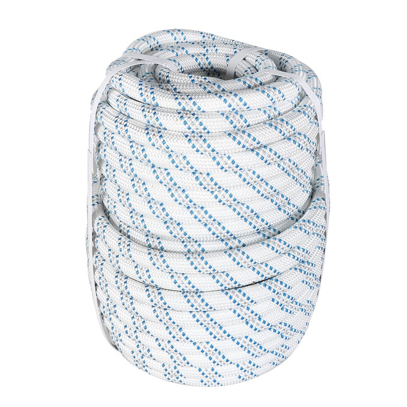 mitoharet 34In x 150FT Double Braid Polyester Arborist Bull Rope Tree Rigging Line for Flagpole Halyard Pet Leash Clothesline Rigging Swing