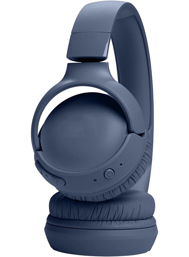 HAVEN Wireless On-Ear Headphones, Pure Bass Sound, Built-in Microphone, Hands-Free Call, Multi-Angle Rotation and Folding - Blue - Image 5
