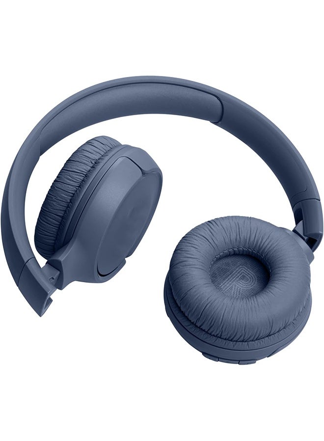 HAVEN Wireless On-Ear Headphones, Pure Bass Sound, Built-in Microphone, Hands-Free Call, Multi-Angle Rotation and Folding - Blue - Image 3
