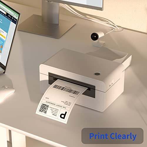 NefLaca 4" x 6" Fanfold Direct Thermal Labels, 1000 Per Stack, White Perforated Shipping Labels Compatible with Zebra, Elton Printers(1 Stack) - Image 5