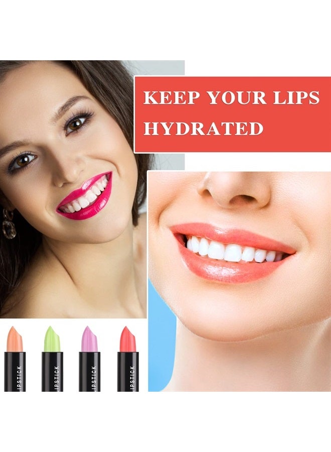 Fusang 8 عبوة من أحمر الشفاه الجل الكريستالي المتغير اللون بلسم الشفاه الملون، مجموعة أحمر الشفاه السحري المتغير اللون حسب درجة الحرارة، مرطب الشفاه المقاوم للماء طويل الأمد - Image 2