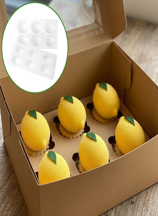 KH866 Lemon Silicone Mold - 6-Cavity 3D Fruit Shaped Cake Chocolate Jelly Fondant & Ice Cream Molds for DIY Baking Pastry Desserts Pudding Candle Making Non-Stick Multi Use Kitchen Tray for Homemade Treats - Image 5