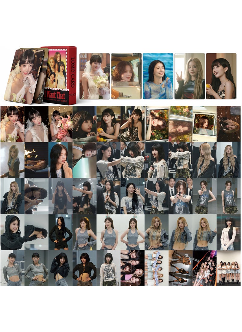 Generic - GIDLE Cards (G)I-DLE Jeon Soyeon YUQI Yeh Shuhua Lemo Card 55pcs - Image 1